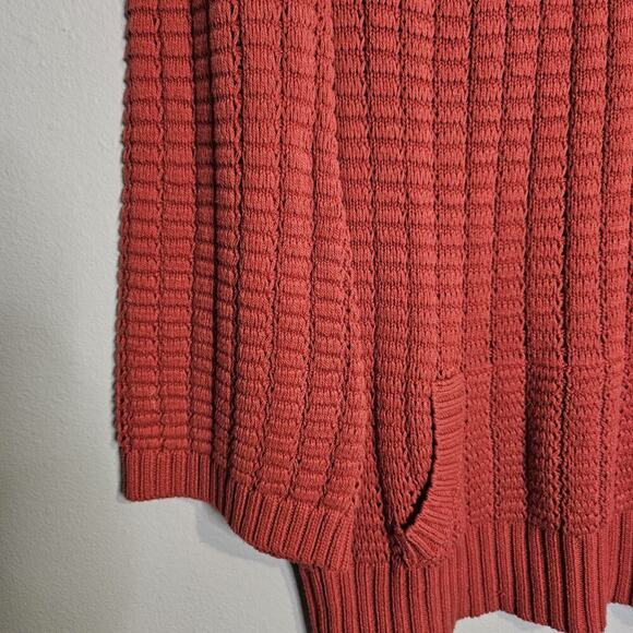 BCBGeneration Pullover Sweater Pouch Pocket Long Sleeve Rust Color Size M - Picture 4 of 10